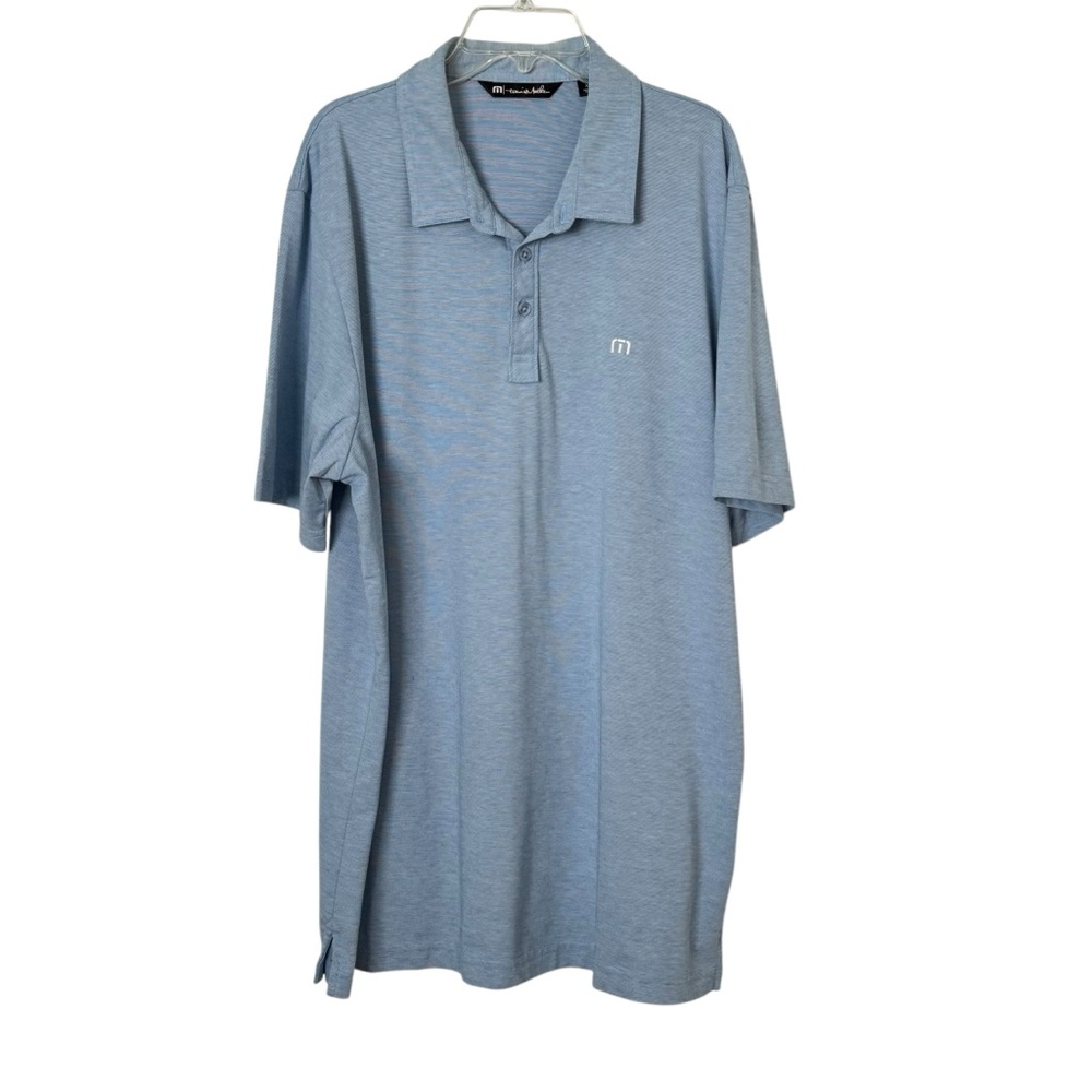TravisMathew Men's Active Polo Light Blue Size XL